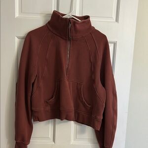 Lululemon Scuba Maroon Half-Zip Pullover